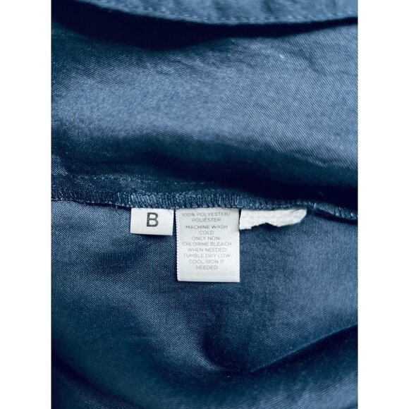 Loft Ladies Button Down Shirt XS Navy Long Sleeve Lightweight  Capsule Wardrobe - Picture 7 of 7